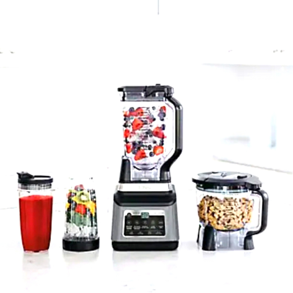 NEW Kitchen Blender System and 8-Cup Food Processor  Blend single-serve